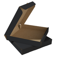 Boîtes à pizza noires imprimées avec logo, design personnalisé, boîte à pizza en papier carton ondulé en matériau recyclable, boîte à pizza de 9 à 12 pouces