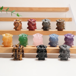 Ornamenti in Cristallo Naturale Multi-materiale Serie Halloween all'Ingrosso, Adatti per Decorazioni da Scrivania e Regali di Halloween - Product Image 1