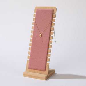 Présentoir à bijoux professionnel de haute qualité en bois véritable pour colliers et bijoux, idéal pour les magasins - Product Image 2