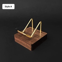 Support de présentation de bureau personnalisé en bois et cristal, support en bois personnalisé pour cristal