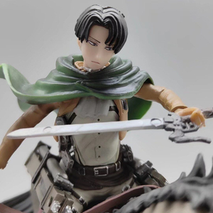 Figuras de acción de PVC de 19CM, juguetes de Anime de Attack <span class=keywords><strong>Shingeki</strong></span> <span class=keywords><strong>No</strong></span> <span class=keywords><strong>Kyojin</strong></span> Rivaille Ackerman - Product Image 3