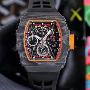 นาฬิกาข้อมือผู้ชายระบบกลไก รุ่น 5003 คอลเลคชั่น ดีไซน์สปอร์ตหรูหรา ตัวเรือนคาร์บอนไฟเบอร์ พร้อมฟังก์ชั่นโครโนกราฟ วัดความเร็ว และทูร์บิญอง - Product Image 4