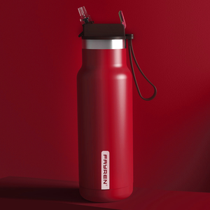 Termo <span class=keywords><strong>de</strong></span> vacío aislado <span class=keywords><strong>de</strong></span> doble pared, personalizado, con cuerda para deportes al aire libre - Product Image 4