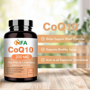 โรงงานขายส่ง COQ10 พลัส PQQ แอล-คาร์นิทีน อาหารเสริมดูดซึมได้ดีเยี่ยม บำรุงสุขภาพหัวใจและหลอดเลือด ชนิดซอฟต์เจล - Product Image 6