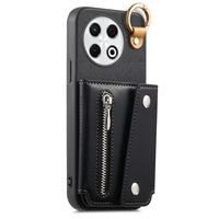 Étui portefeuille antichoc avec fermeture éclair et emplacements pour cartes pour Tecno Spark 30/Spark 30 Pro/Hot 50 Pro Plus/Smart 4 Plus/S25