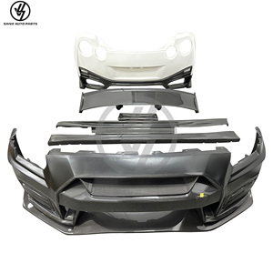 Nuevo Kit de Carrocería Estilo Nismo de Fibra de Carbono Parcial, 2008-2016, Parachoques, Alerón y Faldones Laterales con Acabado Brillante en Tejido Twill para R35 GT-R - Product Image 4