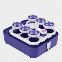 Masseur de pieds électrique pliable multifonctionnel avec contrôle de la chaleur et de la minuterie, commande intelligente