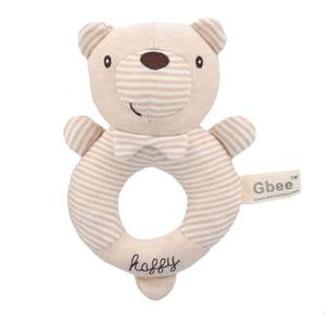 Gbee <span class=keywords><strong>Hochet</strong></span> musical apaisant en coton biologique pour bébé, jouet pour nouveau-né de 0 à 1 an, clochette à main pour bébé - Product Image 2