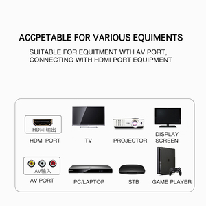 Convertisseur HDMI Dtech de haute qualité 1080P 60Hz prenant en charge les signaux audio et vidéo, convertisseur <span class=keywords><strong>AV</strong></span> vers HDMI HD - Product Image 6