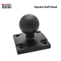 Fourniture du fabricant 30*30 Support de tête sphérique en métal N-Star Base fixe Carré 4 trous Véhicule d'ingénierie Tablet PC Stands