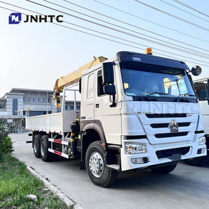 Sinotruck 336hp 12ton teleskopik, truk derek kargo lurus Boom dengan kapasitas angkat tinggi - Product Image 3