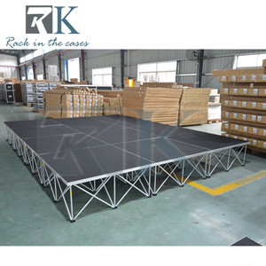 Plateforme de scène robuste en aluminium, scène modulaire intelligente, kit de scène portable pour utilisation en extérieur et en intérieur - Product Image 2