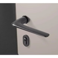 Serrure de porte moderne minimaliste italienne en alliage de zinc blanc, poignée à levier magnétique silencieuse, quincaillerie intérieure écologique pour chambre à coucher