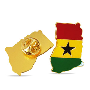 Épingles à revers du drapeau national du Ghana, écussons personnalisés en émail doux, emblèmes <span class=keywords><strong>de</strong></span> <span class=keywords><strong>pays</strong></span> africains, badges en métal, broches <span class=keywords><strong>de</strong></span> costume, accessoires, étiquettes d'identification pour événements - Product Image 3