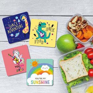 Çocuklar için İlham Verici ve Motivasyonel Kelime Not Kartları, Anaokulu Öğrencileri için Kutu Dışı Not Kartları, Erkek ve Kız Çocukları Beslenme Çantası - Product Image 2