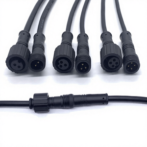 Kabel Adaptor Konektor Tahan Air M8 <span class=keywords><strong>2</strong></span>-Core Male-Female Docking Cable 3/4p LED Mini Power Cable untuk Peralatan Listrik - Product Image 1