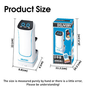 Juguete <span class=keywords><strong>Robot</strong></span> Inteligente STEM DIY RC con Control Remoto 2.4G, <span class=keywords><strong>Robot</strong></span> IA con Luz y Música para Niños, Servicio de Entrega de Comida para Gatos y <span class=keywords><strong>Camarero</strong></span> - Product Image 6