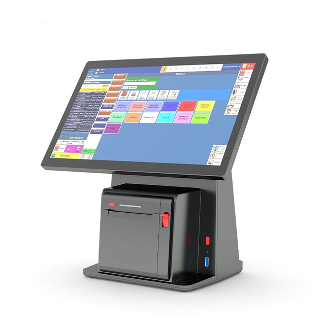 14-Inch Android All-In-One POS Terminal with Touch Display 80MM Thermal Printer Barcode Scanner for Cash Register Operations