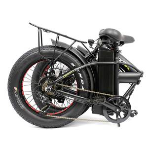 Bicicleta de Montaña <span class=keywords><strong>plegable</strong></span>, bici eléctrica de 1000W y 48V, neumático ancho híbrido, <span class=keywords><strong>plegable</strong></span>, retro - Product Image 3