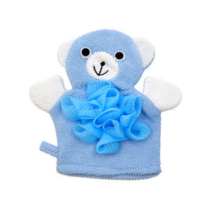 Éponge de bain pour bébé Panda Superstore, mignonne et en forme de dessin animé, gant de bain exfoliant doux - Product Image 1