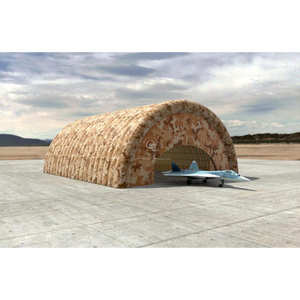 Tente gonflable préfabriquée de hangar de tente d'avions militaires de structure arquée modulaire pour l'entretien - Product Image 6