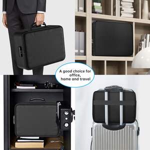 Sac à documents ignifuge et étanche 5200F avec serrure, boîte isolée thermiquement, antivol, organiseur de fichiers, coffre-fort portable pour la maison et les voyages - Product Image 6