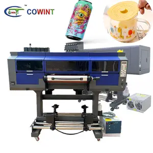 Cowint superventas DTF UV rollo a rollo botella plana impresoras uv de vidrio máquina de impresión AB Film 30cm UV DTF impresora