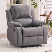 PU-Leder Relaxsessel Moderner Luxus-Drehsessel Schaukel- und Liegefunktion Kinosessel Einzelner Relaxsessel Wohnzimmerstuhl