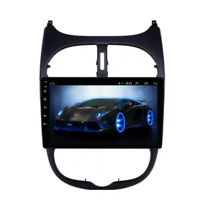 9inch GPS Stereo 2 Din Android 9.1 radio de coche for Peugeot 206 navegacion GPS Auto Radio navigare gps with WIFI mirror link