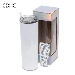 20oz Sublimation Tumbler 20oztumbler20oz 20oz Straight Sublimation Tumblers 20oz Window Box Gift Set Stainless Steel Travel Coffee Mug Holographic Box Double Wall Sublimation Straight Skinny Tumbler Blank
