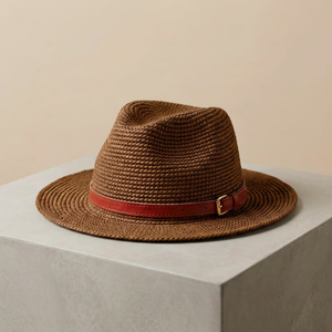 Sombrero Panamá Unisex de Lona con Ala Ancha, Cinta Ajustable, para Playa, Viajes, Aire Libre, Verano, Adultos - Product Image 3