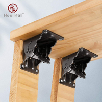 Support de fixation auto-bloquant en acier robuste pliable pour applications fenêtres et portes