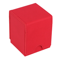 Boîte de rangement pour cartes de jeu en cuir PU de haute qualité, personnalisée, 100% imperméable, ODM, boîte de rangement pour cartes de jeu en cuir PU