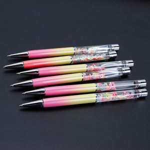 Nouveau design – Stylo à huile avec poudre dorée colorée et dégradé de couleurs, stylo vide DIY pour spécimens végétaux et fleurs séchées - Product Image 3