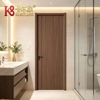 Porte intérieure en bois composite sur mesure, à ouverture latérale, insonorisée, moderne, pour villa, appartement, chambre, salle de bain, entrée