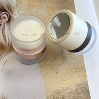 Poudre volumisante pour cheveux effet champignon, avec miroir cosmétique intégré, emballage en plastique ABS, pour coiffure et frange, l'accessoire indispensable pour un look impeccable.