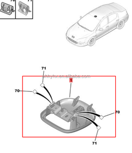 Copertura per Lampada di Lettura Interna per Peugeot 407 <span class=keywords><strong>Citroen</strong></span> SHIJIA OE 8146R1 9648338577 - Product Image 2