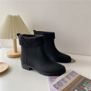 Botas de Lluvia Cortas de PVC para Mujer, Impermeables, Antideslizantes, de Goma, Tipo <span class=keywords><strong>Chelsea</strong></span>, para Viajes, para Todas las Estaciones - Product Image 6