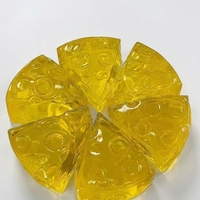 Jouet sensoriel Kawaii en forme de doigt de fromage au miel, à rebond lent, souple, durable, portable et léger, pour enfants, rose et jaune, vente en gros