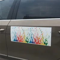 Autocollant magnétique pour voiture, impression UV imperméable, réutilisable, écologique, anti-UV, publicité promotionnelle, affichage publicitaire sur véhicule