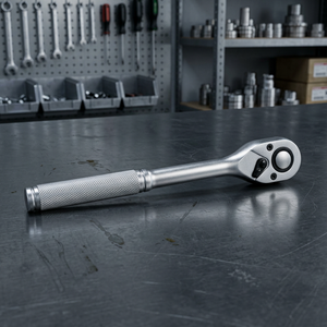 Poignée à cliquet de haute qualité fabriquée à Taïwan, 1/4'' de diamètre, 72 dents, à dégagement rapide, finition polie - Product Image 3
