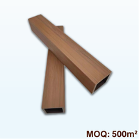 Colonnes carrées creuses en WPC PVC gaufré, design moderne, étanches pour l'extérieur, idéales pour appartements, hôtels, gymnases et centres commerciaux