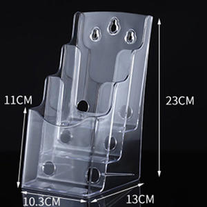 Porte-brochures mural en plastique de qualité, porte-brochures en acrylique, porte-brochures pliable en acrylique suspendu - Product Image 2