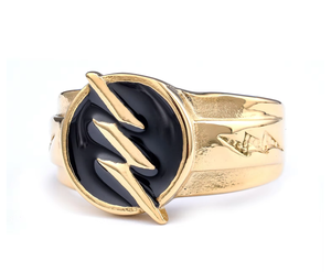 Bague en acier inoxydable pour homme, logo <span class=keywords><strong>Flash</strong></span> Man, anneau <span class=keywords><strong>Marvel</strong></span>, anneau de foudre, vente en gros - Product Image 3