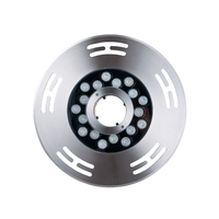 Pompe submersible LED RGB étanche IP68 pour extérieur, avec jets d'eau réglables, buses de fontaine et éclairage annulaire DMX pour aménagement paysager aquatique
