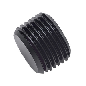3/8" NPT Allen Head Pipe Plug, Black Anodized 6061-T6 Aluminum, 1500PSI Rated, Hydraulic & Automotive Threaded <b>Seal</b> Fitting - Product Image 4