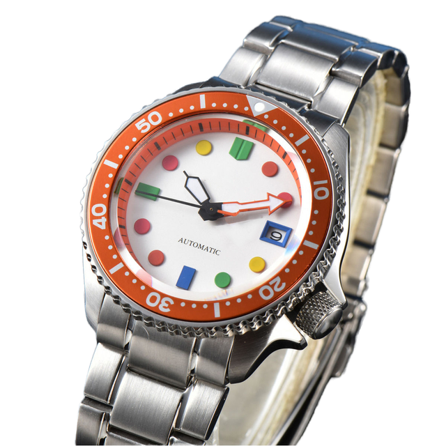 Customized  Automatic Diver Men's Wristwatch Luxury Sapphire Glass Waterproof Stainless Steel Mechanical Watch Seiko Luminous