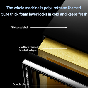 Refrigerador Comercial con Puerta de Vidrio, Exhibidor de Vino, Mini Congelador, Enfriador de Vidrio de Una o Dos Puertas con Pantalla LCD Superior - Product Image 6