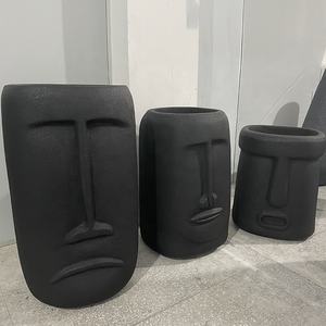 Noordse grote plantenbak van glasvezel, binnen en buiten, decoratief, met een cool gezicht, bloempot, plantenbak voor op de vloer - Product Image 6