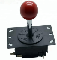 Joystick métallique 8 directions classique pour PC, personnalisable, compatible avec les machines de jeu d'arcade pour adultes, avec micro-interrupteur et emplacement pour monnayeur